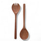 Cutlery with Intricate wooden patterns.